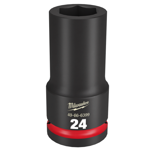 Milwaukee SHOCKWAVE™ 3/4" Drive 24mm Deep 6 Point Impact Socket - 49666399 - Available at Power Tool Specialists, Carlton, Victoria, Australia.
