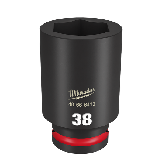 Milwaukee SHOCKWAVE™ 3/4" Drive 38mm Deep 6 Point Impact Socket - 49666413 - Available at Power Tool Specialists, Carlton, Victoria, Australia.