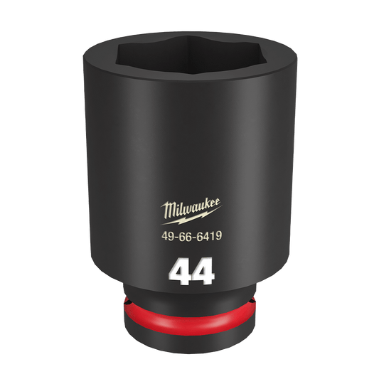 Milwaukee SHOCKWAVE™ 3/4" Drive 44mm Deep 6 Point Impact Socket - 49666419 - Available at Power Tool Specialists, Carlton, Victoria, Australia.