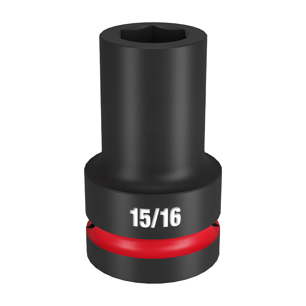 Milwaukee SHOCKWAVE™ 1" Drive 15/16" Standard 6 Point Impact Socket - 49666503 - Available at Power Tool Specialists, Carlton, Victoria, Australia.