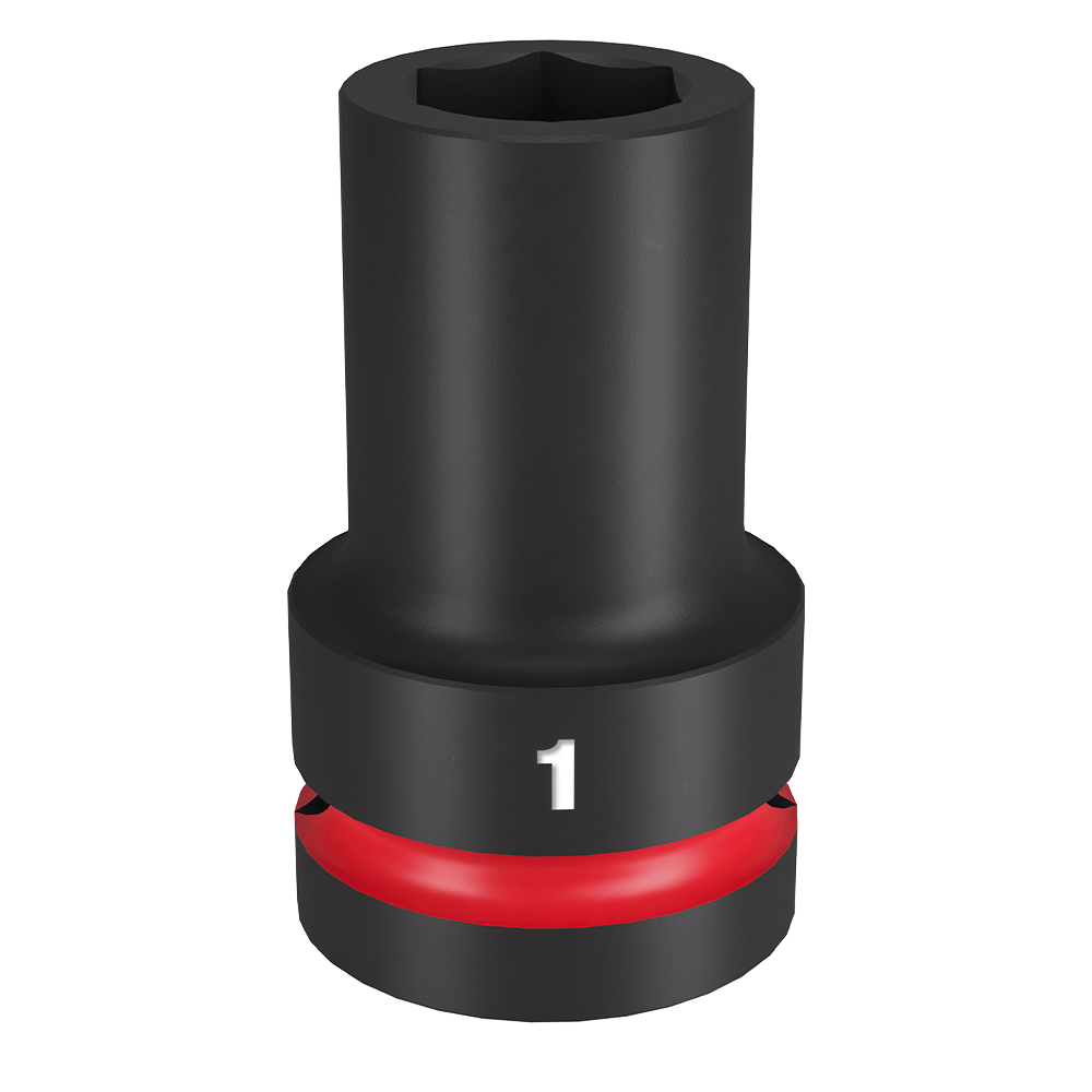 Milwaukee SHOCKWAVE™ 1" Drive 1" Standard 6 Point Impact Socket - 49666504 - Available at Power Tool Specialists, Carlton, Victoria, Australia.
