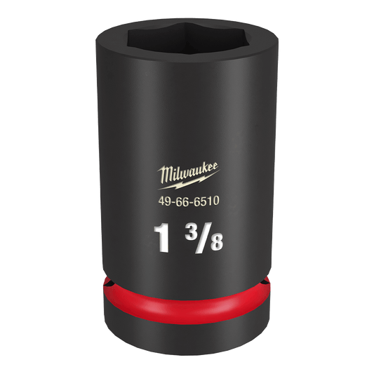 Milwaukee SHOCKWAVE™ 1" Drive 1-3/8" Deep 6 Point Impact Socket - 49666510 - Available at Power Tool Specialists, Carlton, Victoria, Australia.