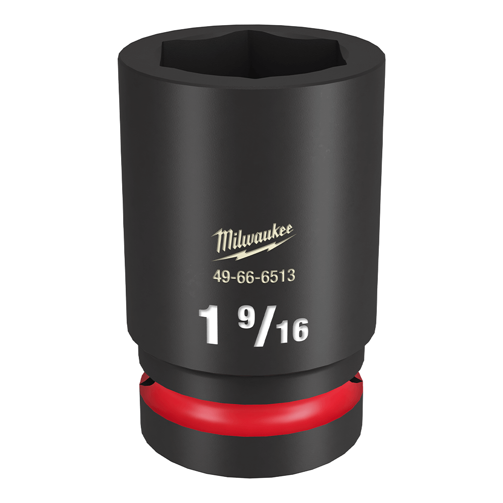 Milwaukee SHOCKWAVE™ 1" Drive 1-9/16" Deep 6 Point Impact Socket  - 49666513 - Available at Power Tool Specialists, Carlton, Victoria, Australia.