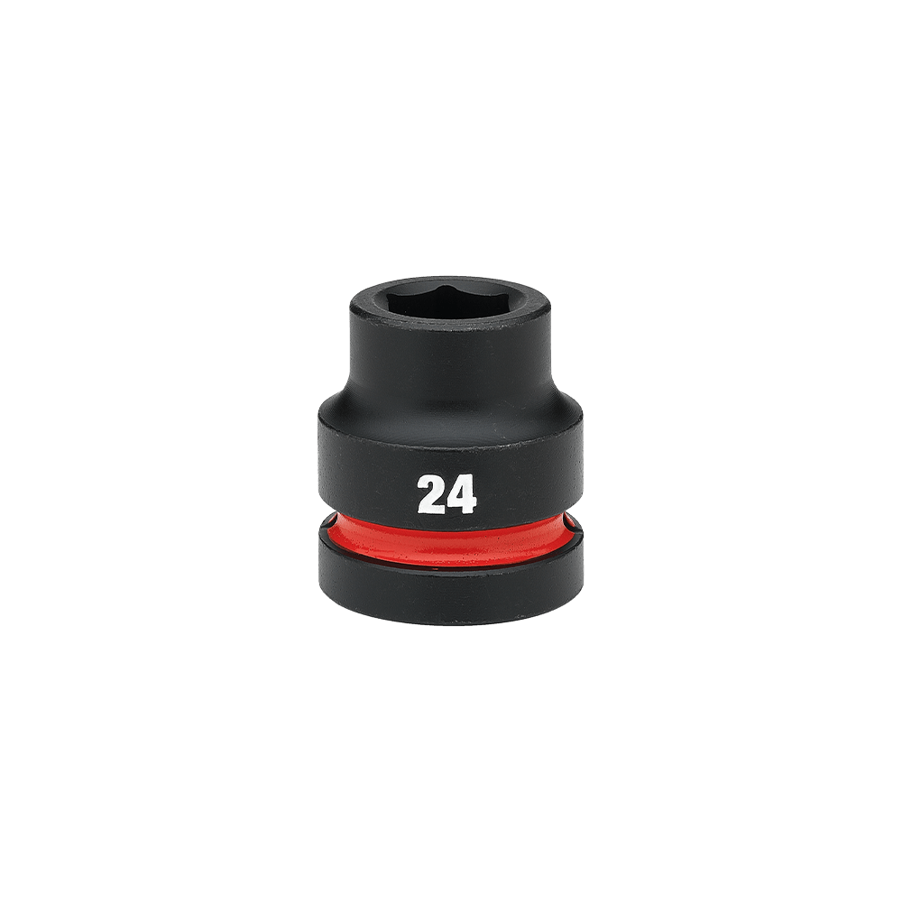 Milwaukee SHOCKWAVE™ 1" Drive 24mm Standard 6 Point Impact Socket    - 49666590 - Available at Power Tool Specialists, Carlton, Victoria, Australia.