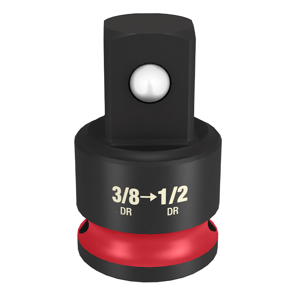 Milwaukee SHOCKWAVE™ 3/8" Drive to 1/2" Drive Impact Socket Adapter - 49666723 - Available at Power Tool Specialists, Carlton, Victoria, Australia.