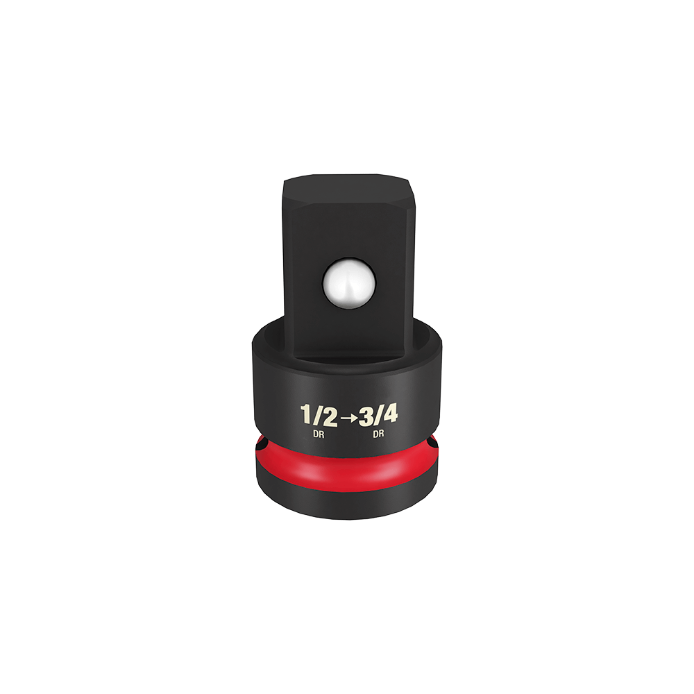 Milwaukee SHOCKWAVE™ 1/2" Drive to 3/4" Drive Impact Socket Adapter - 49666726 - Available at Power Tool Specialists, Carlton, Victoria, Australia.