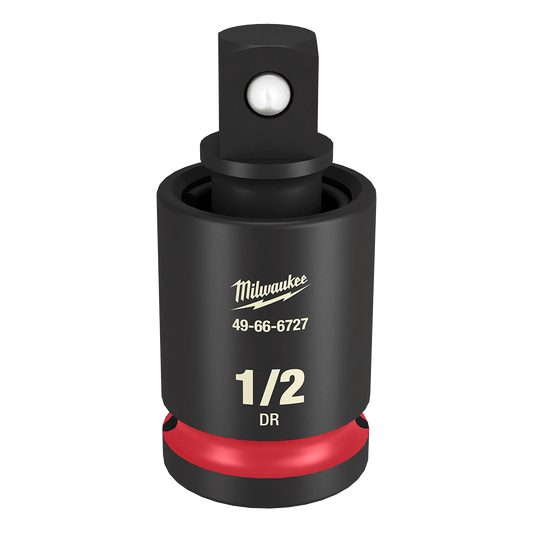 Milwaukee SHOCKWAVE™ 1/2" Drive Impact Socket Universal Joint - 49666727 - Available at Power Tool Specialists, Carlton, Victoria, Australia.