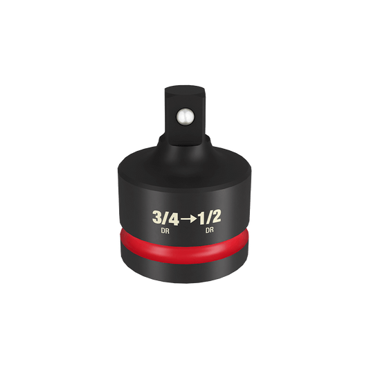 Milwaukee SHOCKWAVE™ 3/4" Drive to 1/2" Drive Impact Socket Reducer - 49666728 - Available at Power Tool Specialists, Carlton, Victoria, Australia.