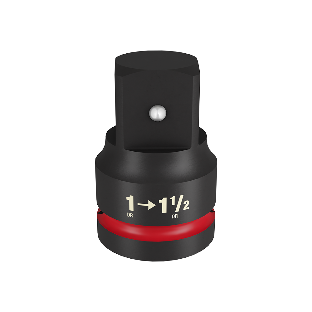 Milwaukee SHOCKWAVE™ 1" Drive to 1-1/2" Drive Impact Socket Adapter - 49666732 - Available at Power Tool Specialists, Carlton, Victoria, Australia.