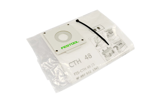 Festool Replacement H Class Safety Bag for CT 48 - 3 Pack 497542