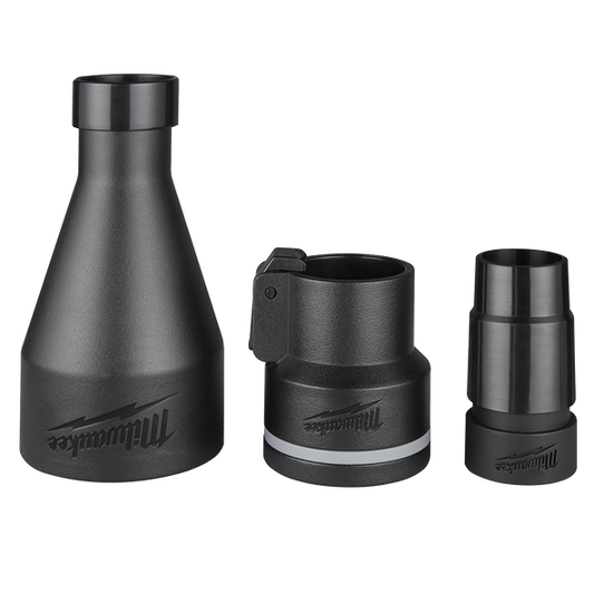 Milwaukee 47.6mm (1-7/8") Dust Extraction Adaptor Kit - 49901980 - Available at Power Tool Specialists, Carlton, Victoria, Australia.