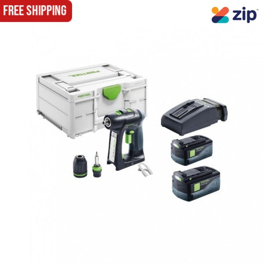 Festool C 18 Li 5.2Ah TCL6-Plus – C18 Cordless Brushless Drill/Driver Kit 575008 (LAST ONE)