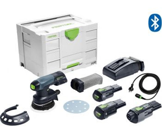 FESTOOL ETSC 125 18V 125mm Cordless Random Orbital 2mm Sander Bluetooth 3.1Ah Set in Systainer [ETSC 125 Li 3.1 I-Set] [575718]