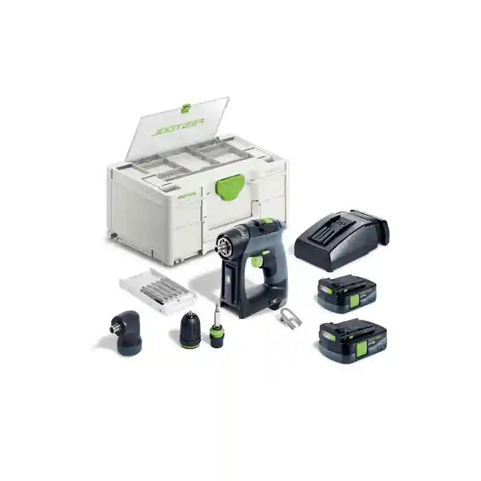 Festool CXS 12V Mini Cordless Drill 2.5Ah Set in Systainer 576870 (Ex Display Model)