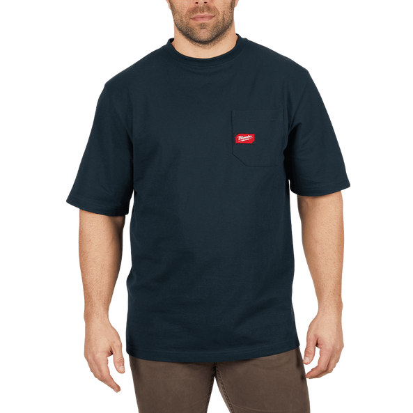Milwaukee Heavy Duty Pocket Tee Short Sleeve Blue 601BL