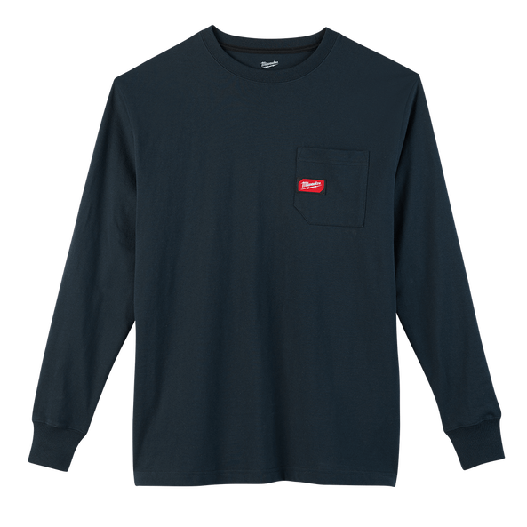 Milwaukee Heavy Duty Pocket Tee Long Sleeve Blue 602BL