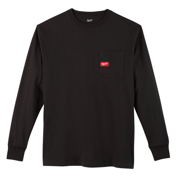 Milwaukee Heavy Duty Pocket Tee Long Sleeve Black 602B