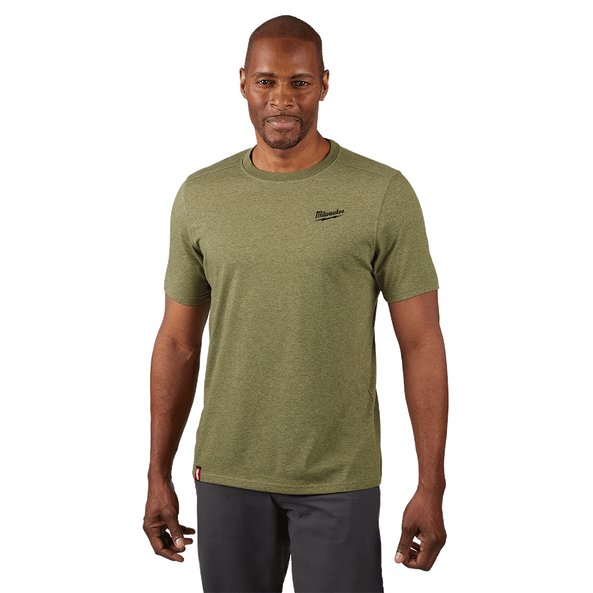 Milwaukee Hybrid Work Tee Short Sleeve Green 603GN