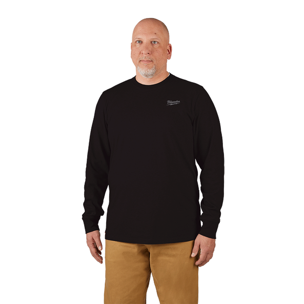 Milwaukee Hybrid Work Tee Long Sleeve Black 604B
