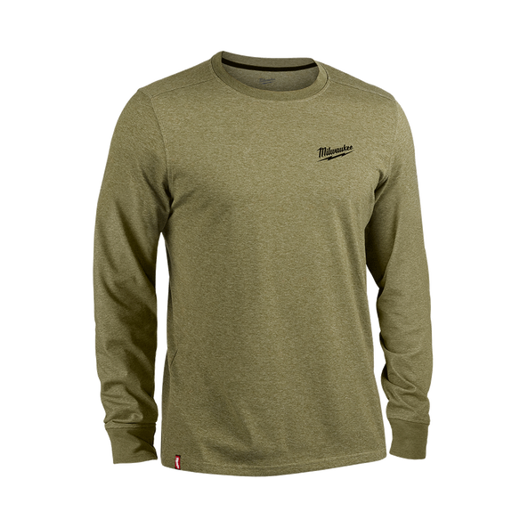 Milwaukee Hybrid Work Tee Long Sleeve Green 604GN