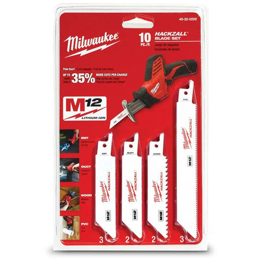 Milwaukee HACKZALL™ General Purpose 10-Piece Set - 49220220