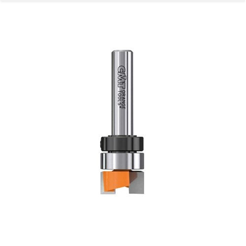 CMT Inverted Flush Trimming Router Bit with Bearing - 1/4" Cut Depth, 1/4" Shank