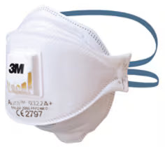 3M 9322A+ 10-Pack P2 N95 Particulate Dust Mask Respirator