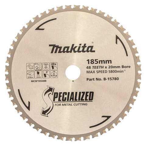 Makita Cold Metal Cutting Saw Blade 185mm #B-15780