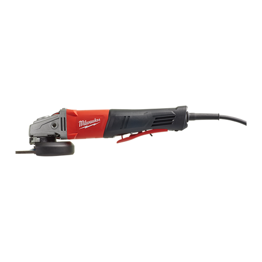 Milwaukee 125mm (5") Angle Grinder, 1,250W - AGV13-125XSPDEB - Available at Power Tool Specialists, Carlton, Victoria, Australia.