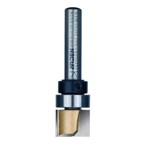 Arden Pattern Router Bit with Bearing - 12.7mm Diameter 9.5mm Cut Depth