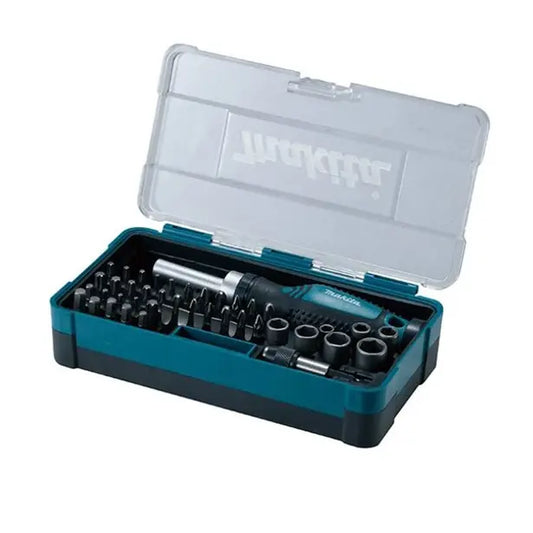 MAKITA 47 pce Sockets & Ratchets Screwdriver Bit Set B-46224