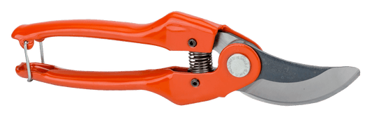 Bahco Bypass Secateurs with Stamped/Pressed Steel Handle and Straight Cutting Head