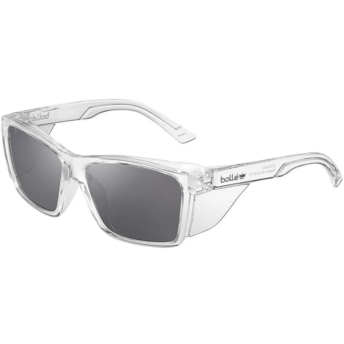 Bolle Smoke safety glasses, crystal frame STKS 420