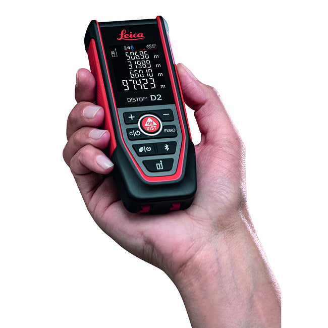 Leica DISTO D2 150m Red Beam Distance Meter with Tilt Sensor, Bluetooth & NFC LG986858