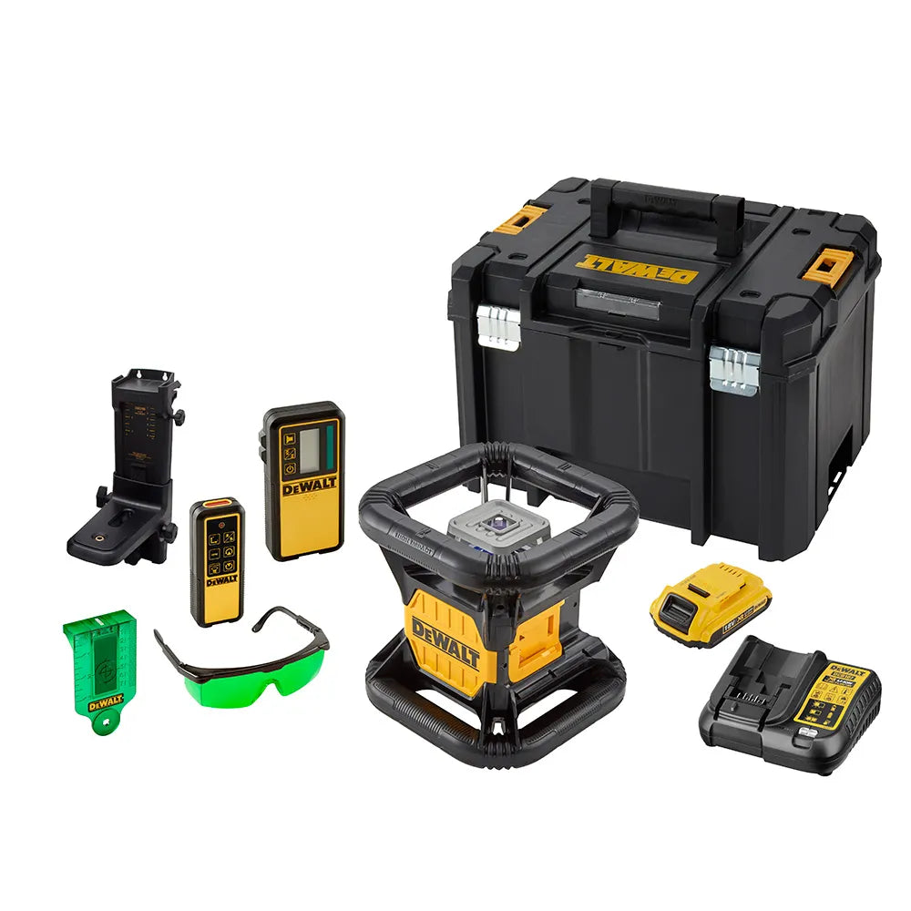 Dewalt 18V XR Green Rotary Laser - 1 X 2Ah DCE079D1G-XE (LAST ONE)
