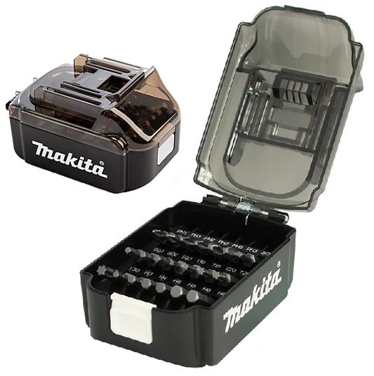 Makita 21pce 50mm Impact Driver Bit Set in Battery Shaped Bit Holder Case E-00290 (free shipping)