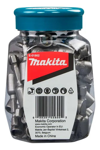 Makita 5/16" tek bits 50mm long jar of 50pc E-01862