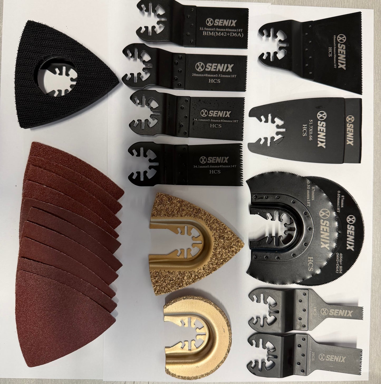 Senix 24 piece UNIVERSAL FIT Multitool blade set AEMS-0002 CLEARANCE