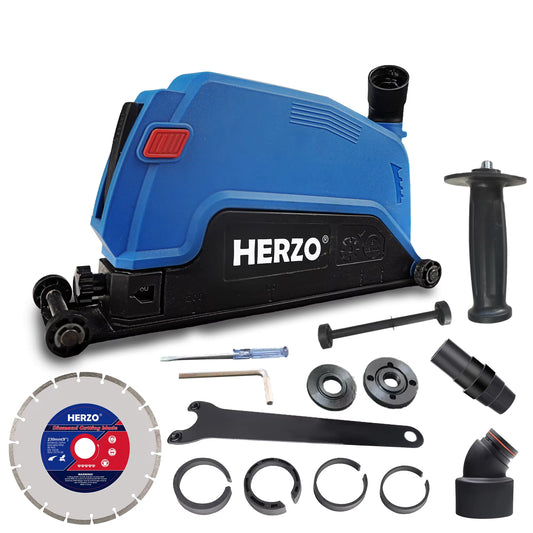 Herzo 230mm (9") universal fit cutting extraction guard HCD79X