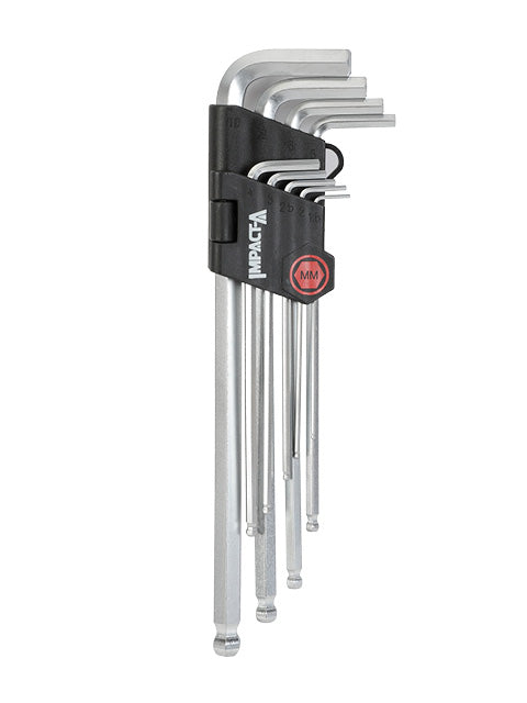 Impact-a Long Series Hex Key Set - 9Pce METRIC