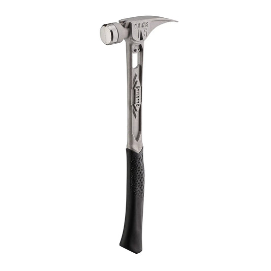 Milwaukee STILETTO® TIBONE™ 15oz Smooth Titanium Framing Hammer - TIB15SC available at Power Tool Specialists, Carlton, VIC, AUSTRALIA
