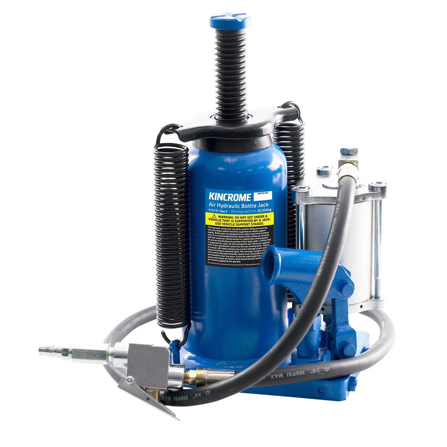 Kincrome Air/Hydraulic Bottle Jack 20,000kg K12131