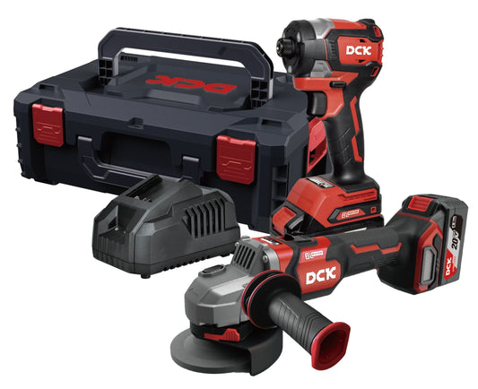 DCK Cordless Combo Kit – Impact Driver & Angle Grinder KDKIT31