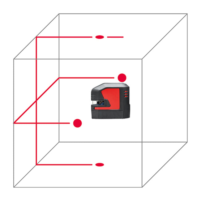 Leica Lino L2P5 5 Point Red Beam Cross Line and Point Laser LG864431