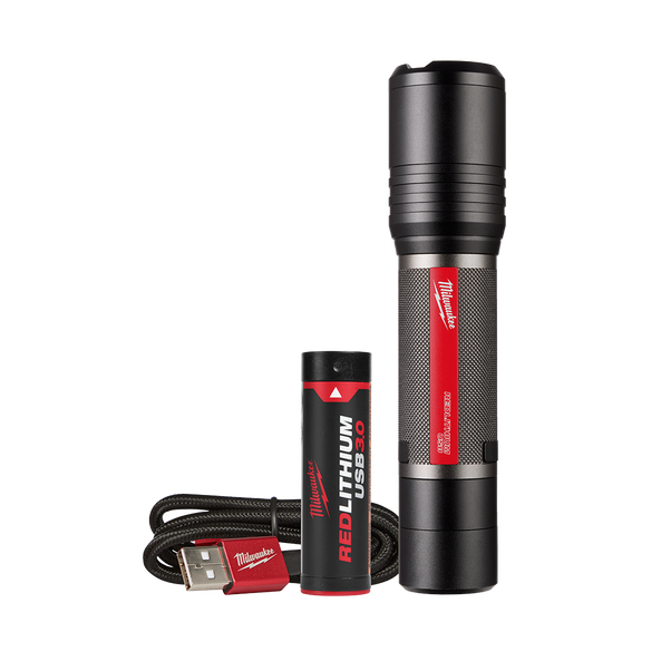 REDLITHIUM™ USB Rechargeable Slide Focus Flashlight Kit