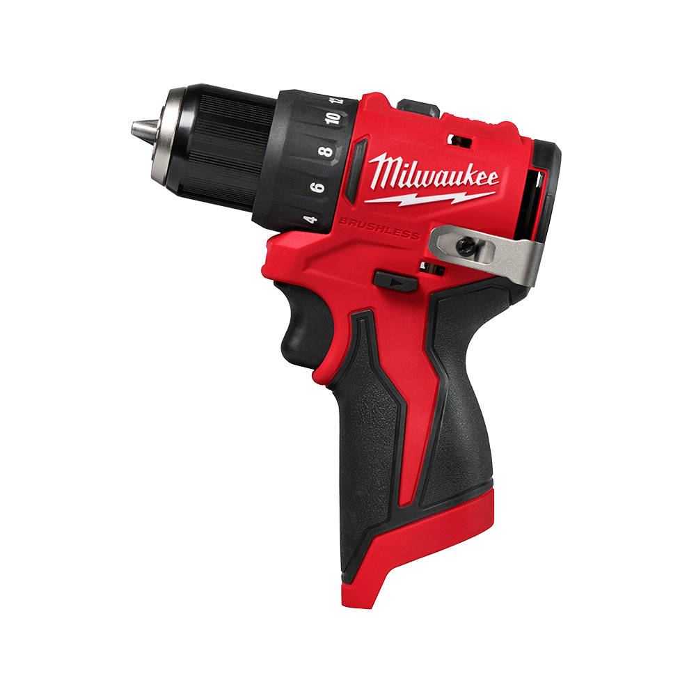 Milwaukee M12 Sub-Compact Brushless 10mm Drill/Driver - M12BLDDRC0 - Available at Power Tool Specialists, Carlton, Victoria, Australia.