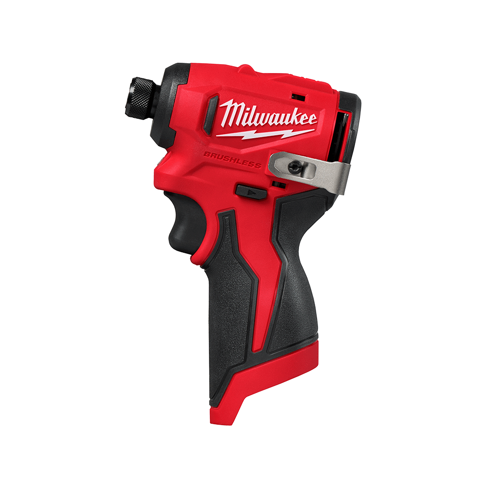 Milwaukee M12 Sub-Compact Brushless 1/4" Hex Impact Driver - M12BLIDRC0 - Available at Power Tool Specialists, Carlton, Victoria, Australia.