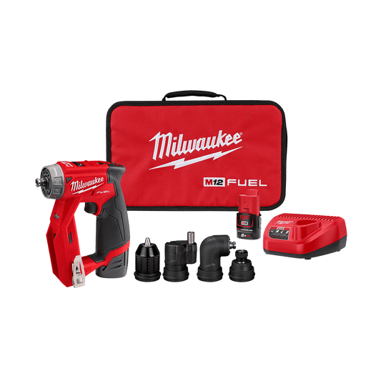 Milwaukee M12 FUEL™ Installation Drill/Driver Kit - M12FDDXKIT202B - Available at Power Tool Specialists, Carlton, Victoria, Australia.