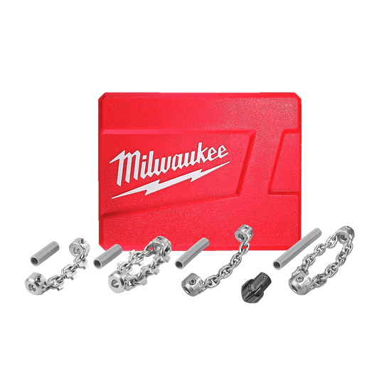 Milwaukee M12 FUEL™ HIGH SPEED CHAIN SNAKE CHAIN KIT - M12FFSMCHKIT - Available at Power Tool Specialists, Carlton, Victoria, Australia.