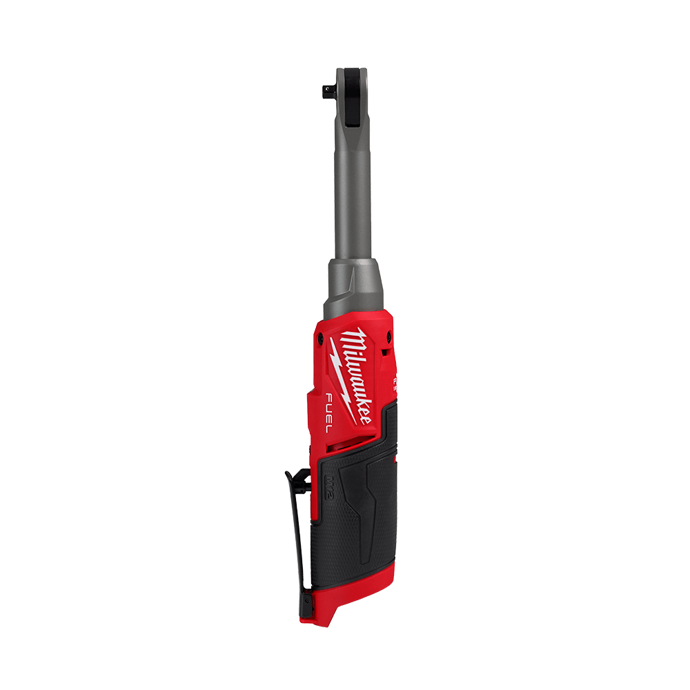 Milwaukee M12 FUEL™ FUEL 1/4"High Speed Extended Reach Ratchet (Tool Only) - M12FHIR14LR0 - Available at Power Tool Specialists, Carlton, Victoria, Australia.